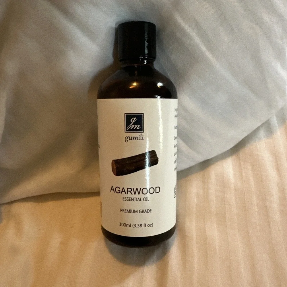 GM Gumili Agarwood Essential Oil 3.38oz/100ml, Pure Oil for Relaxation